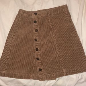 Brown corduroy skirt Forever 21